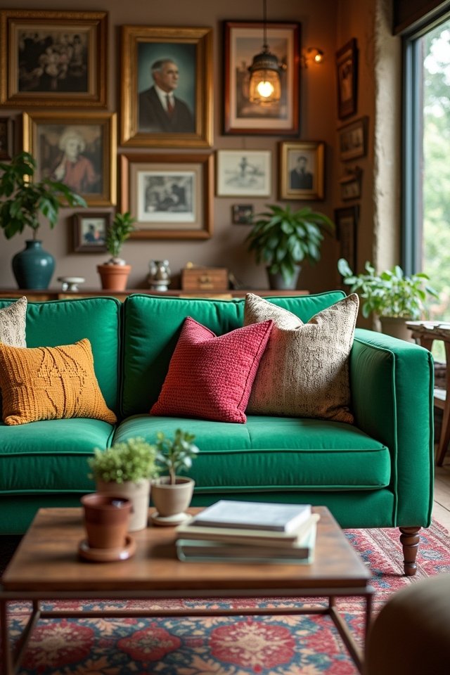 eclectic vintage living room