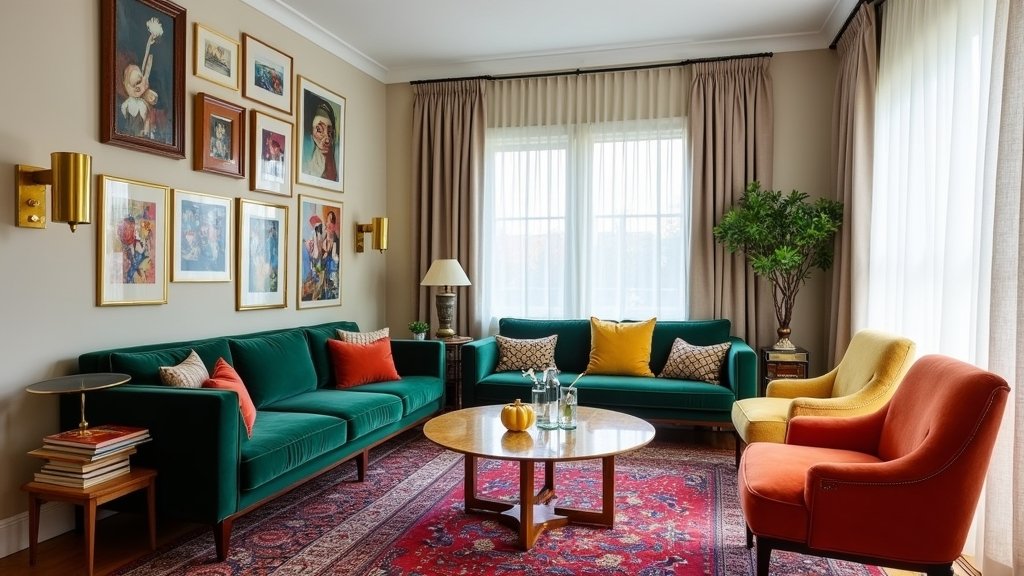 eclectic vintage modern decor