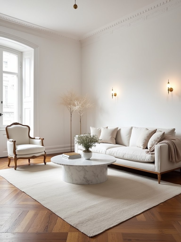 eclectic vintage modern living room
