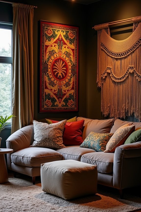 eclectic wall art transformation