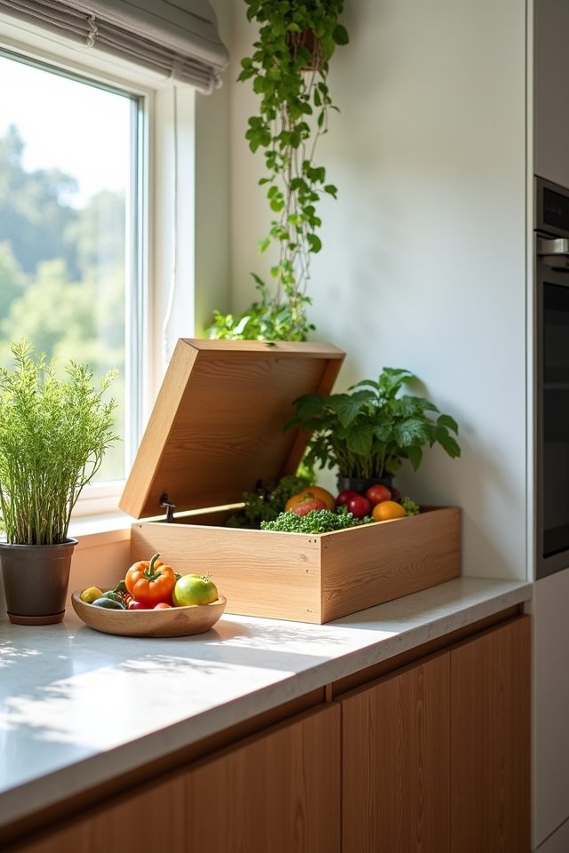 eco friendly composting kitchen station
