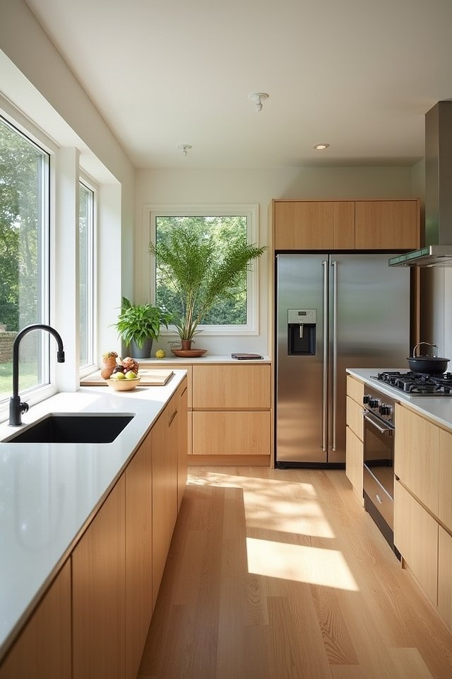 eco friendly light bamboo countertops