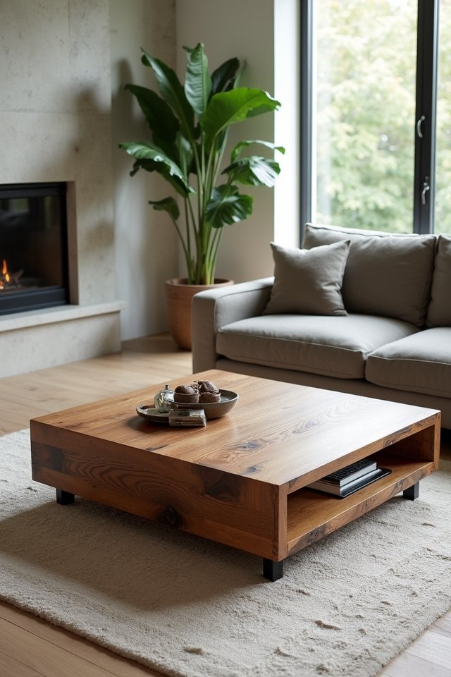 eco friendly rustic coffee table