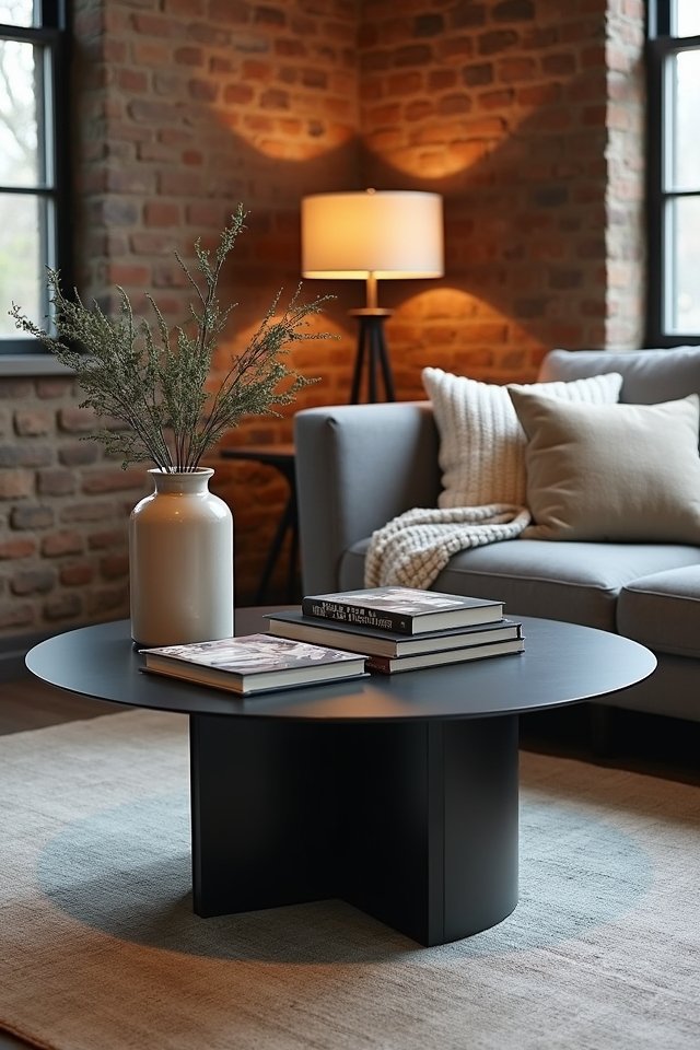 edgy industrial metal table