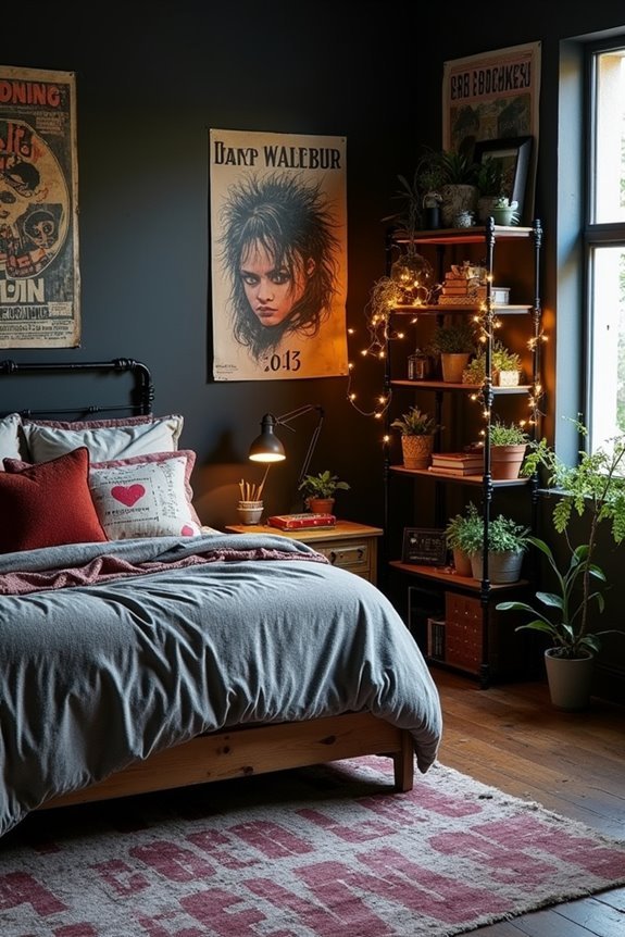 edgy moody vintage decor