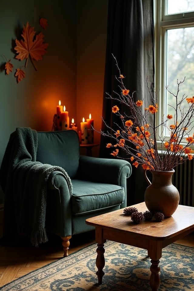 eerie autumn winter decor
