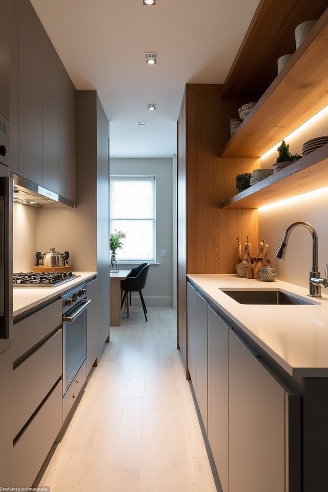 efficient parallel countertop design