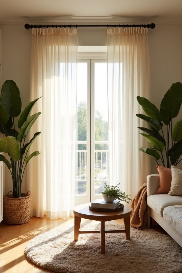 effortless sheer panel styling