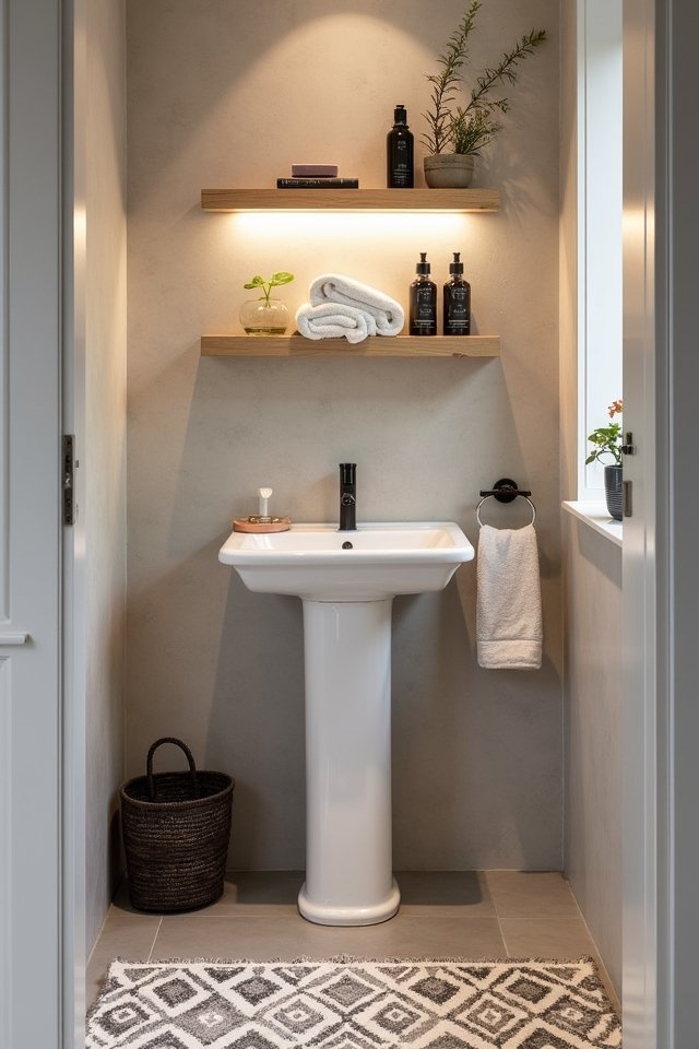 elegant airy pedestal sinks