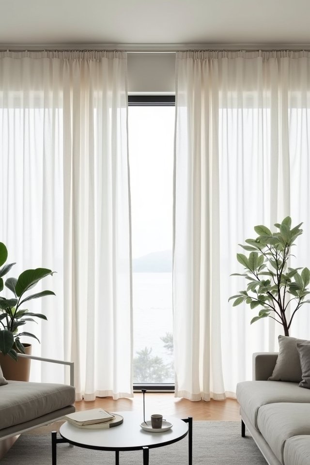 elegant airy window treatments