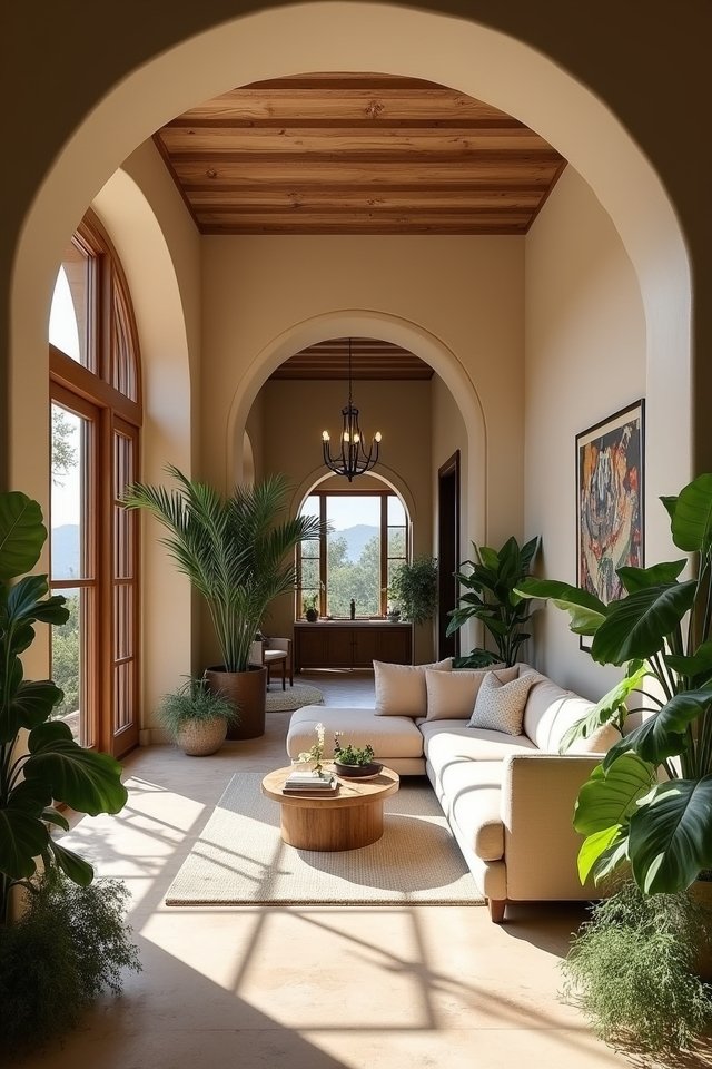 elegant arched doorway transitions