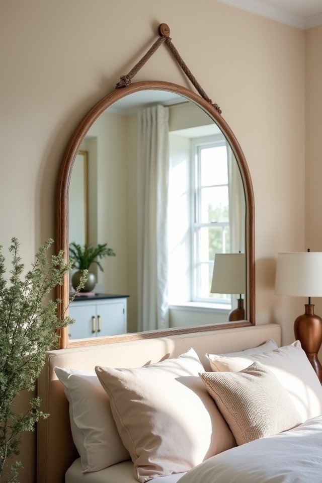 elegant arched mirror statement