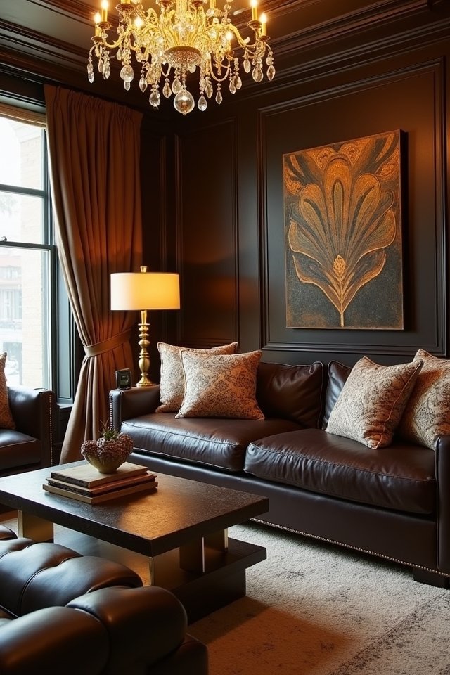 elegant art deco living