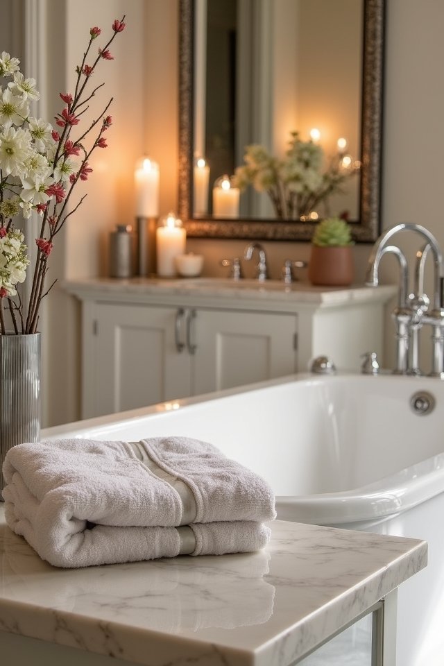 elegant bathroom accessory essentials