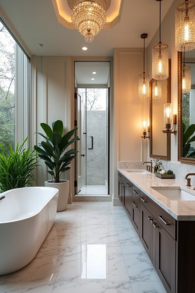 elegant bathroom lighting ideas