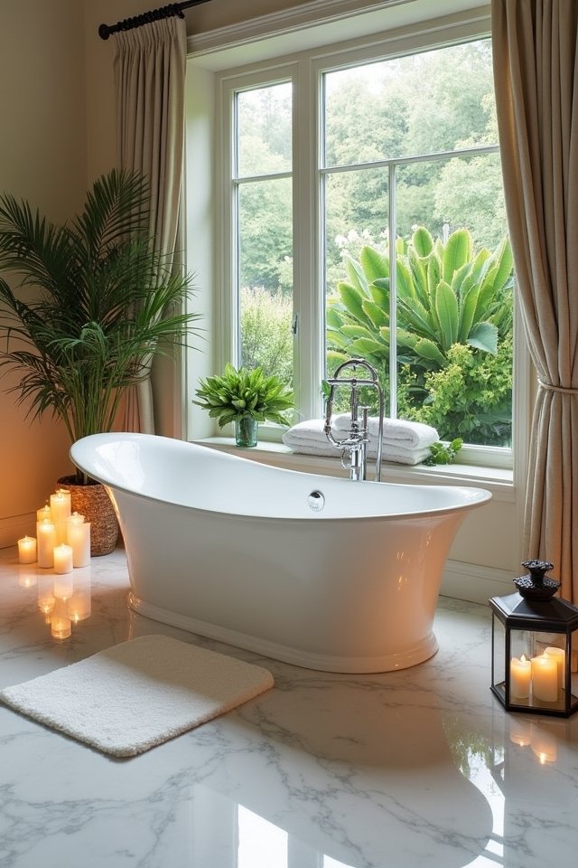 elegant bathtub luxury experience