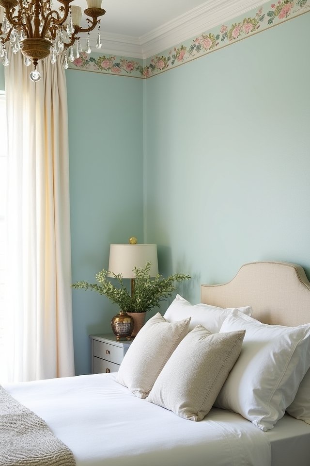 elegant bedroom wallpaper borders