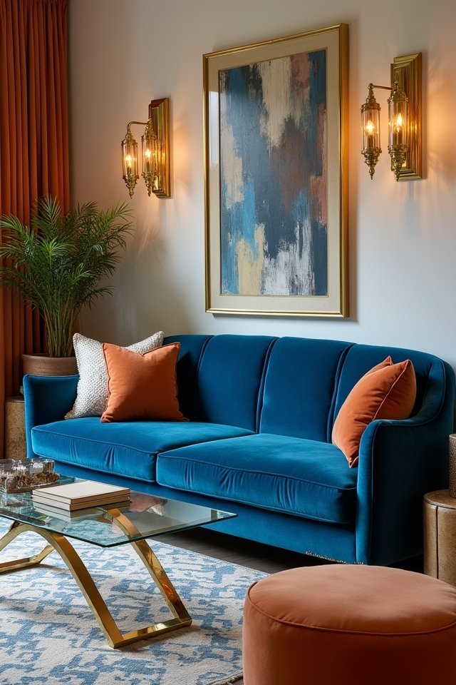 elegant blue velvet dreams