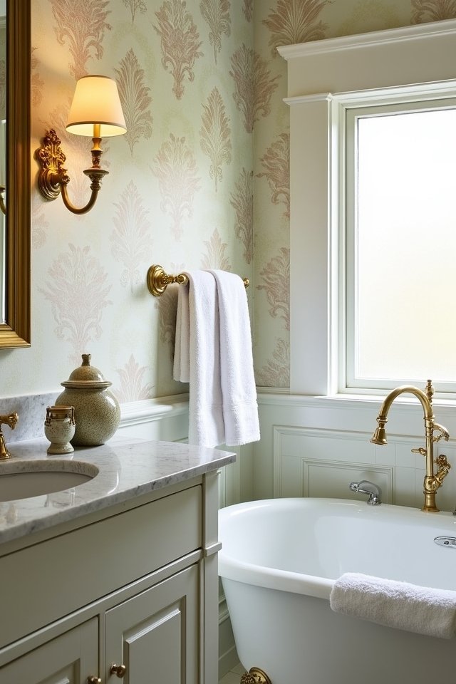 elegant brass towel bars