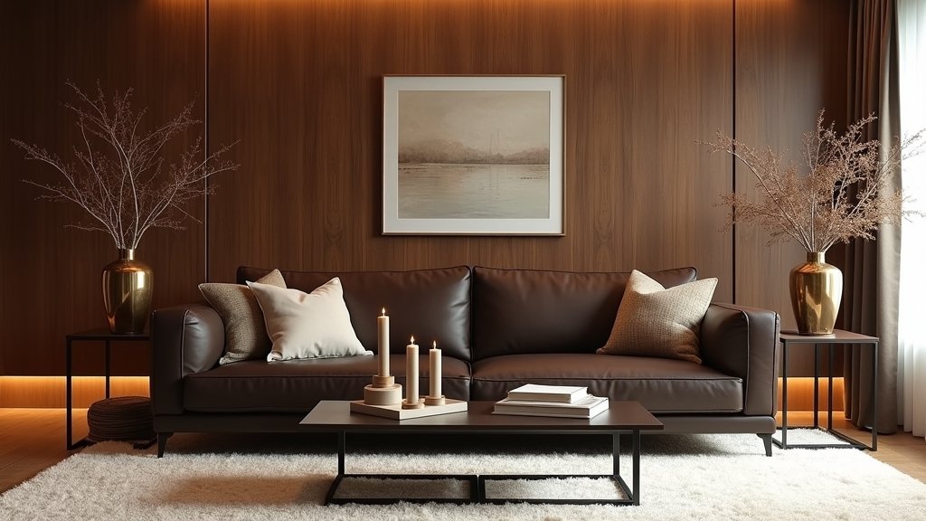 elegant brown leather sofas