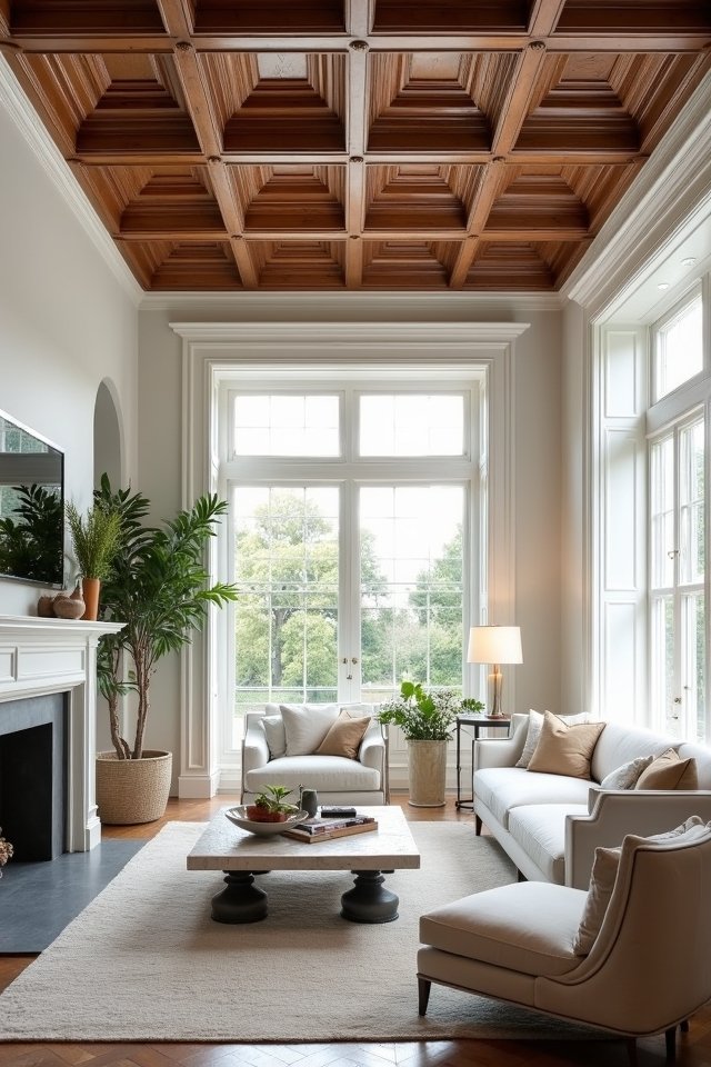 elegant coffered ceiling designs