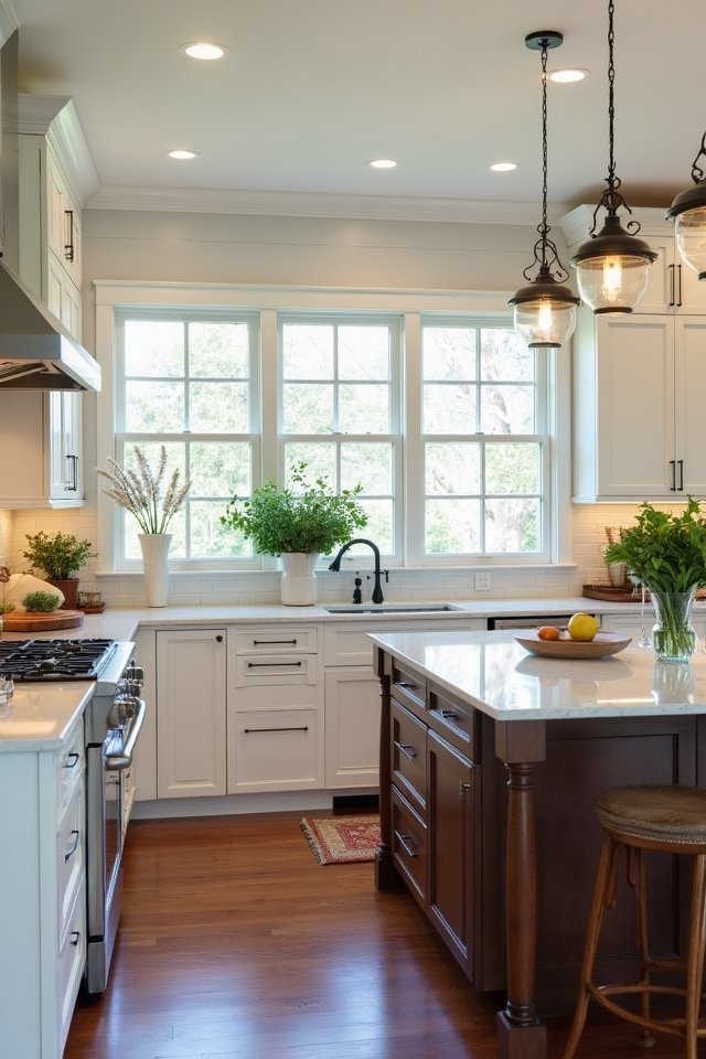 elegant contrast inviting warmth