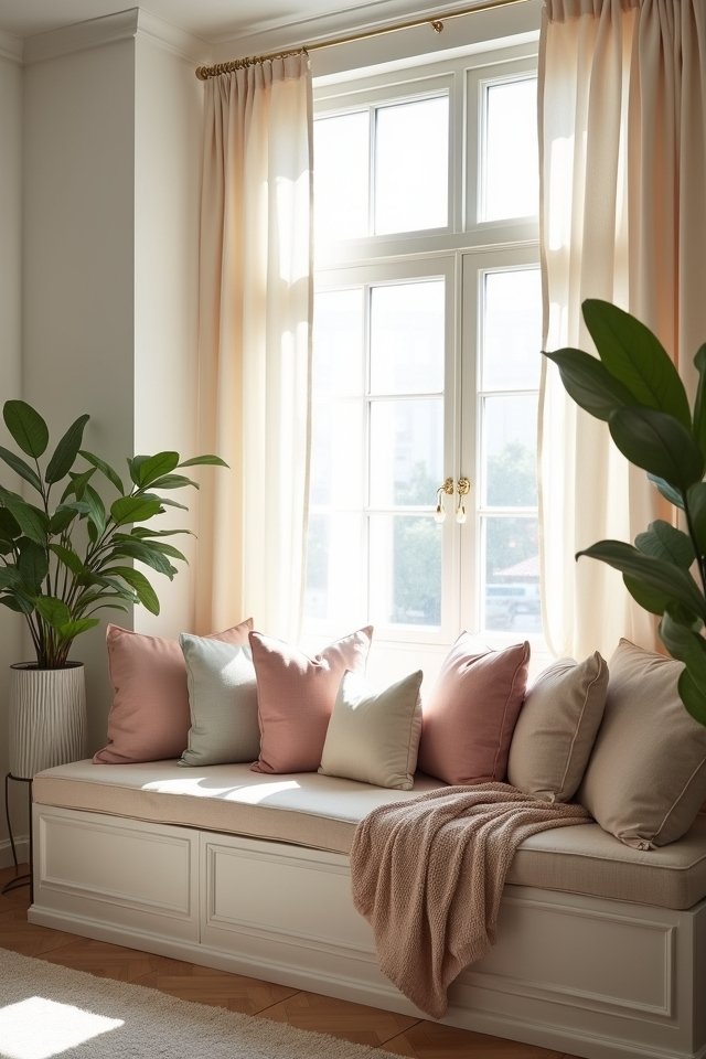 elegant cozy window nook