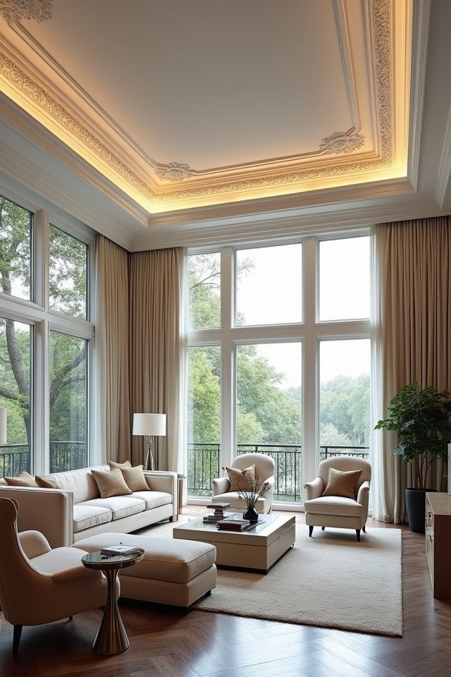 elegant crown molding upgrade