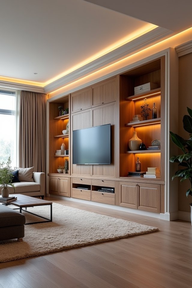 elegant custom built ins