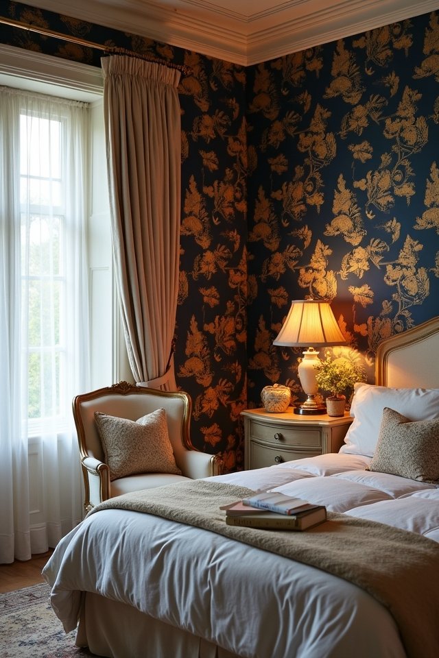 elegant damask wall designs