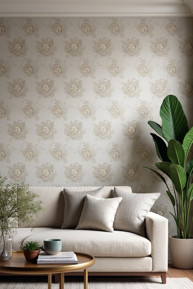elegant damask wallpaper designs