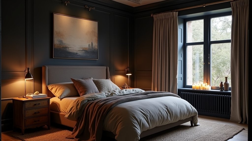 elegant dark bedroom designs