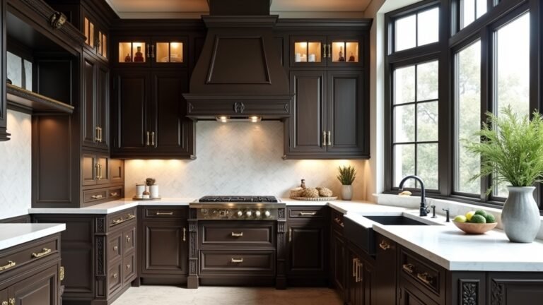 20 Stunning Dark Brown Kitchen Ideas With Elegant Cabinet Designs 2026 ...
