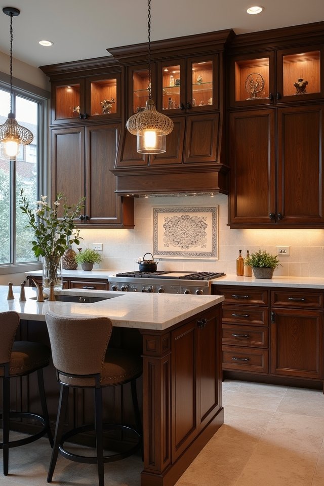 elegant dark cabinetry design