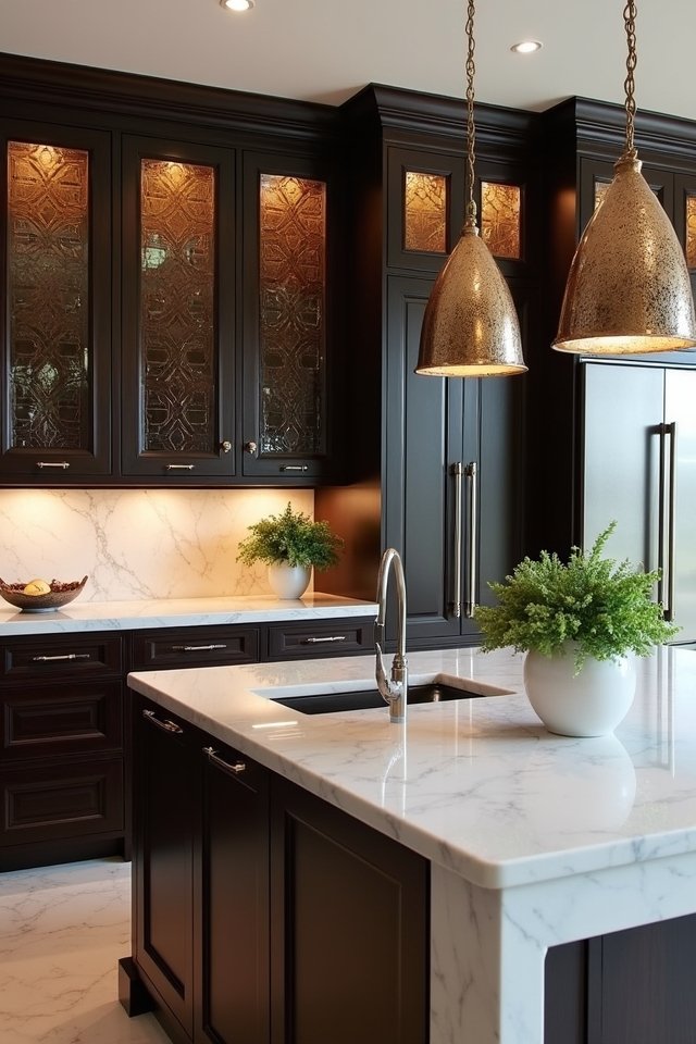 elegant dark cabinets design