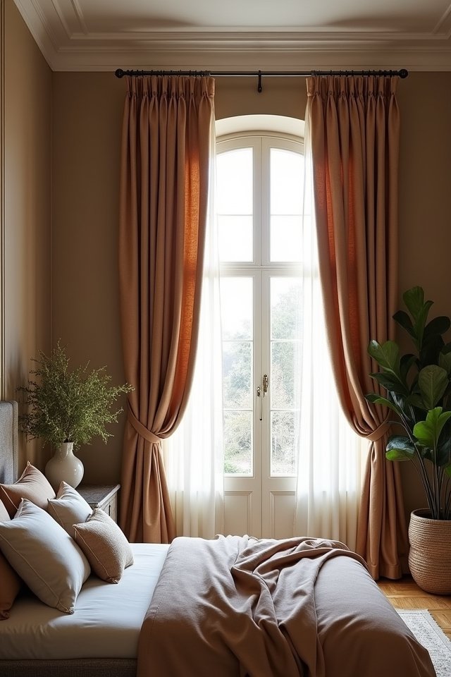 elegant floor length drapes