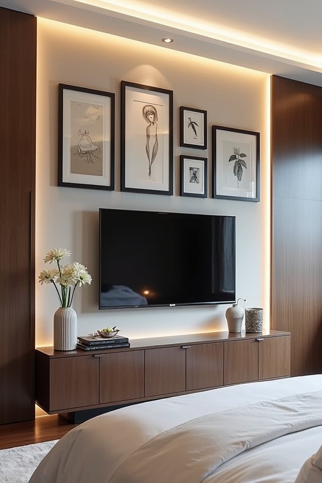 elegant framed tv art