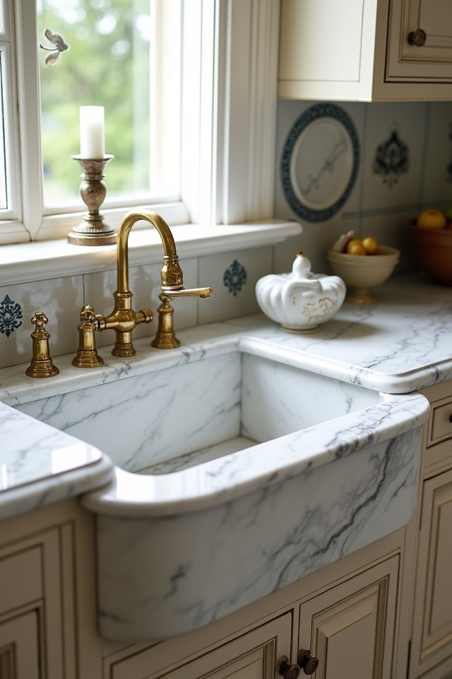 elegant functional marble sinks