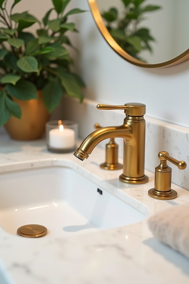 elegant gold faucet design