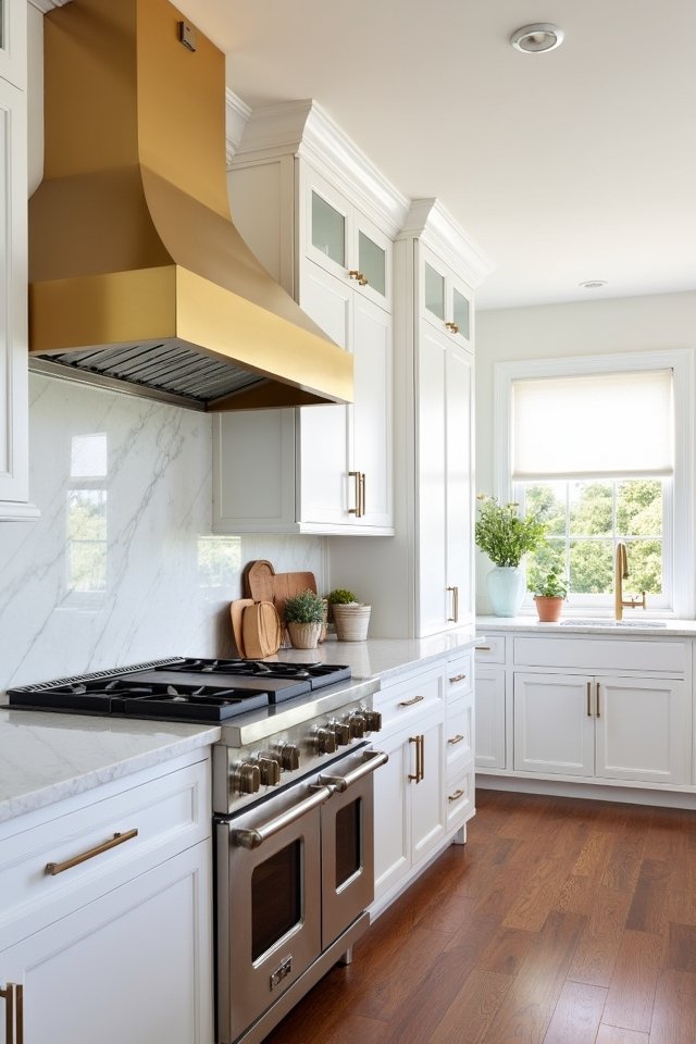 elegant gold kitchen centerpiece