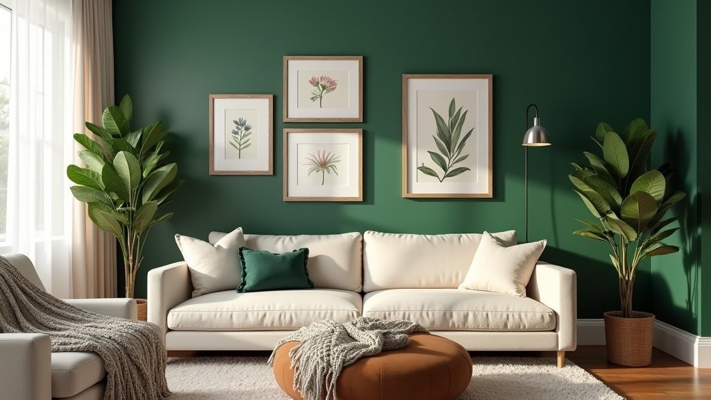 elegant green wall designs