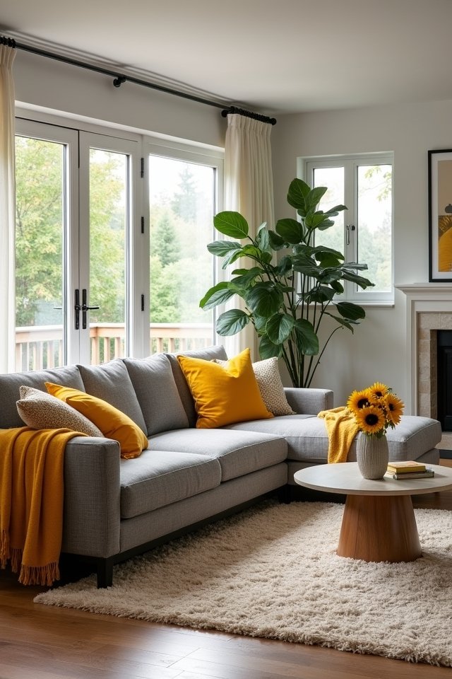 elegant grey sectional sofa
