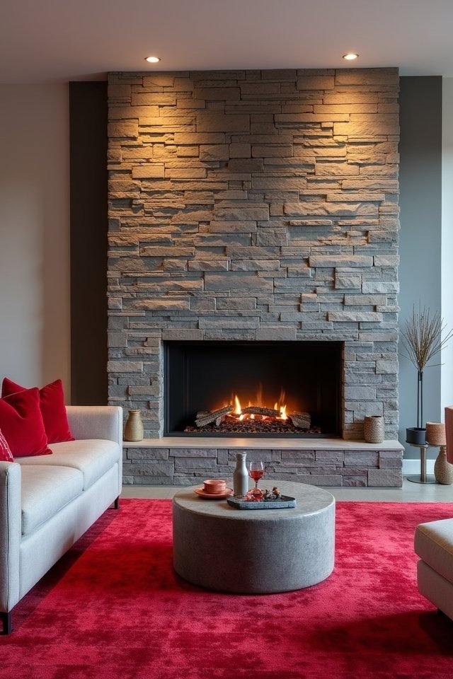 elegant grey stone accents