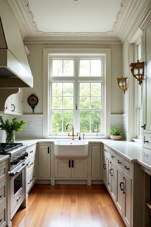 elegant kitchen trim details