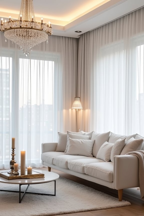 elegant lighting enhances ambiance
