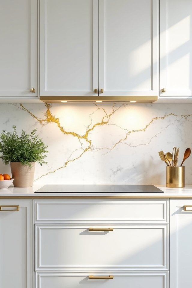 elegant marble with gold