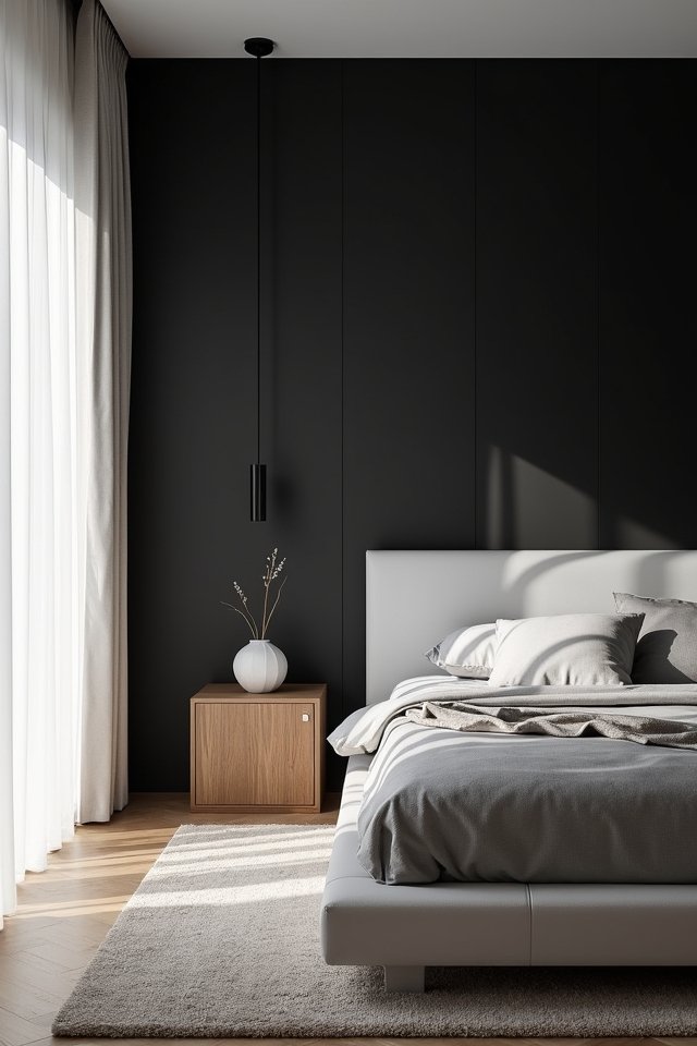 elegant minimalist monochrome retreat
