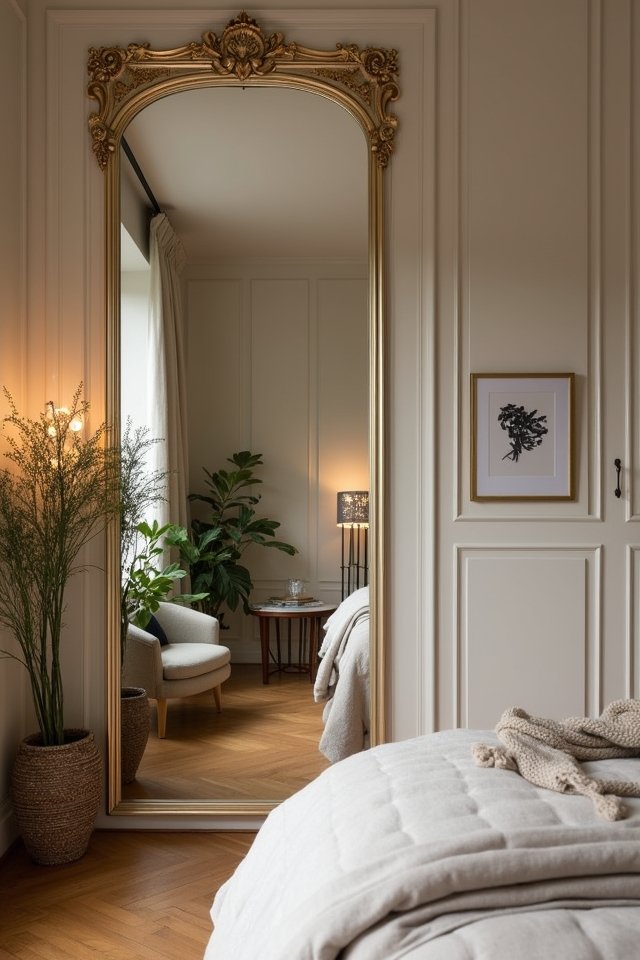 elegant mirror door accents