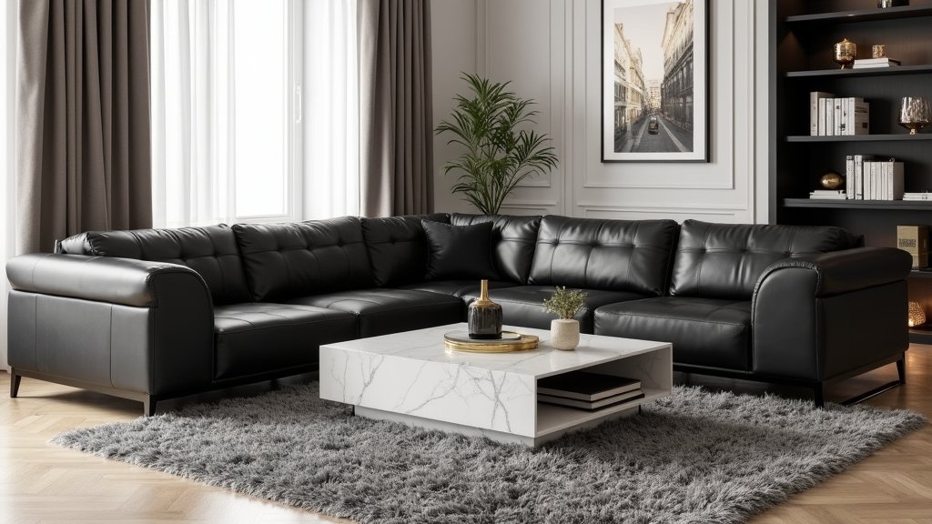 elegant monochrome living spaces