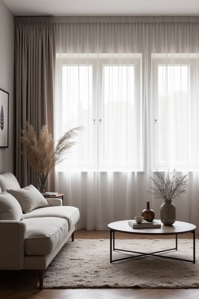 elegant neutral window treatments